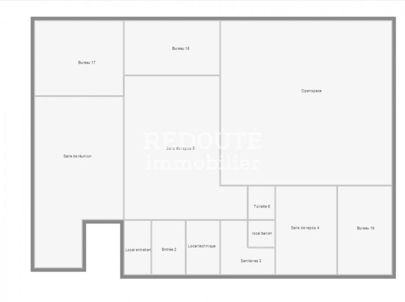 Bureau - 250 m² - 5 pièces