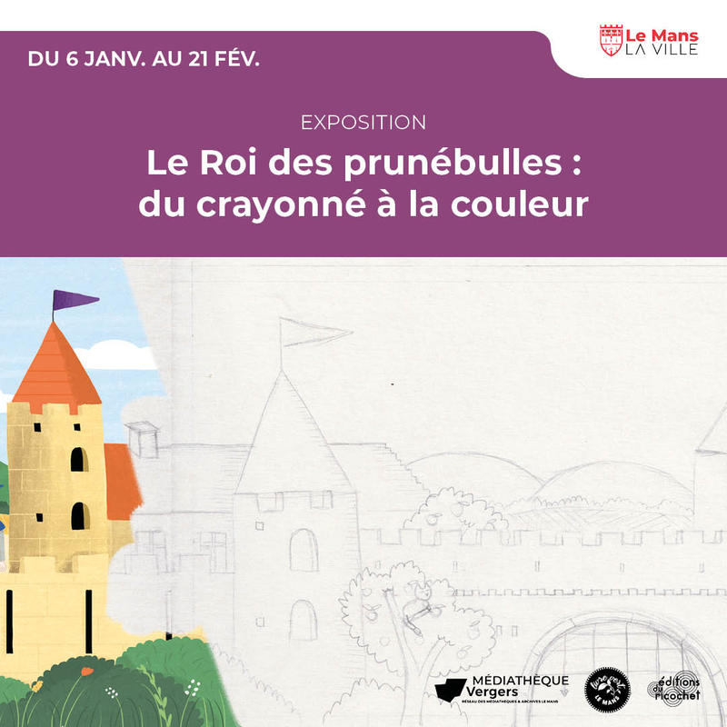 Le Roi des prunébulles : du crayonné à la couleur