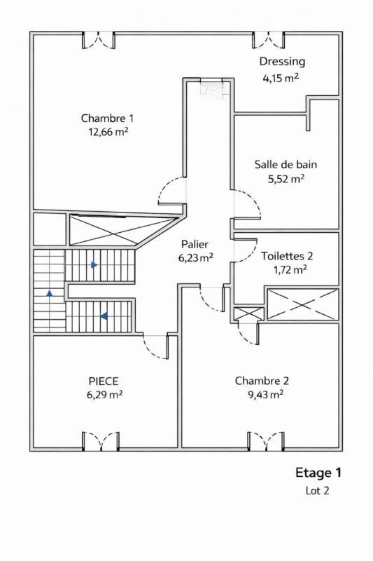 Appartement - 94 m² - 4 pièces