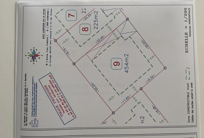 Terrain constructible - 454 m²