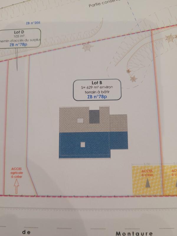 Terrain - 629 m²
