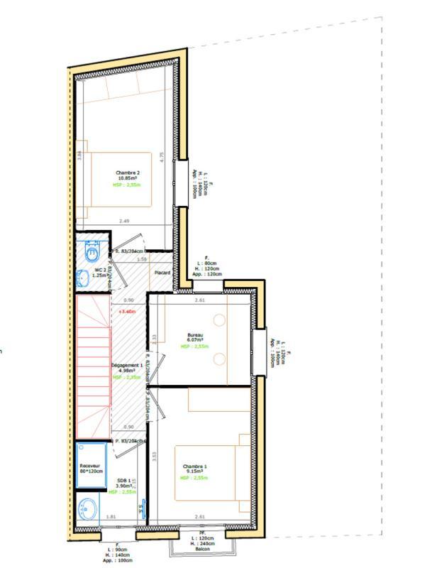 Maison - 86 m² - 4 pièces