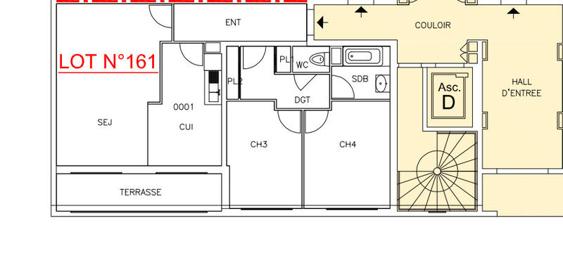 Appartement - 67 m² - 3 pièces