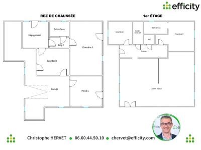 Maison - 119 m² - 5 pièces