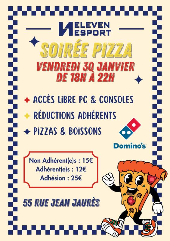 Soirée pizza et jeux vidéos