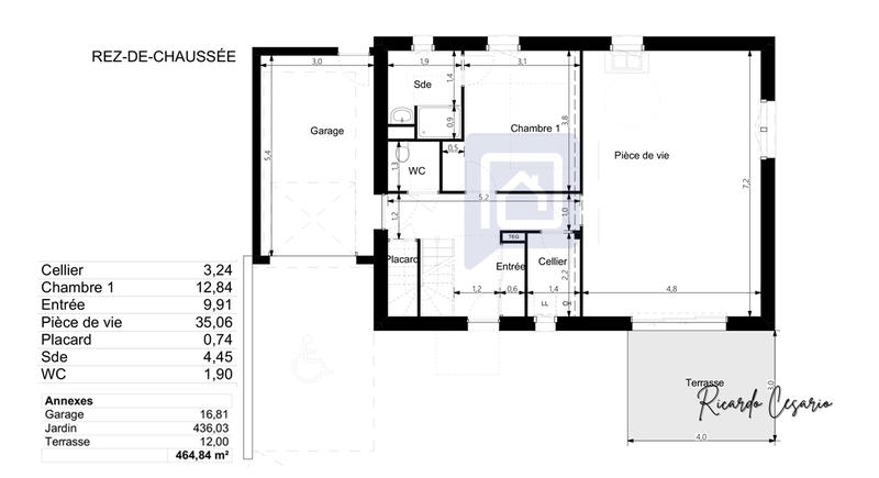 Maison - 98 m² - 4 pièces