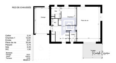Maison - 98 m² - 4 pièces