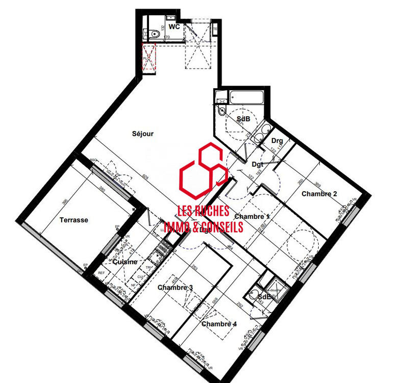 Appartement - 119 m² - 5 pièces