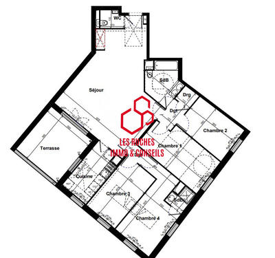 Appartement - 119 m² - 5 pièces