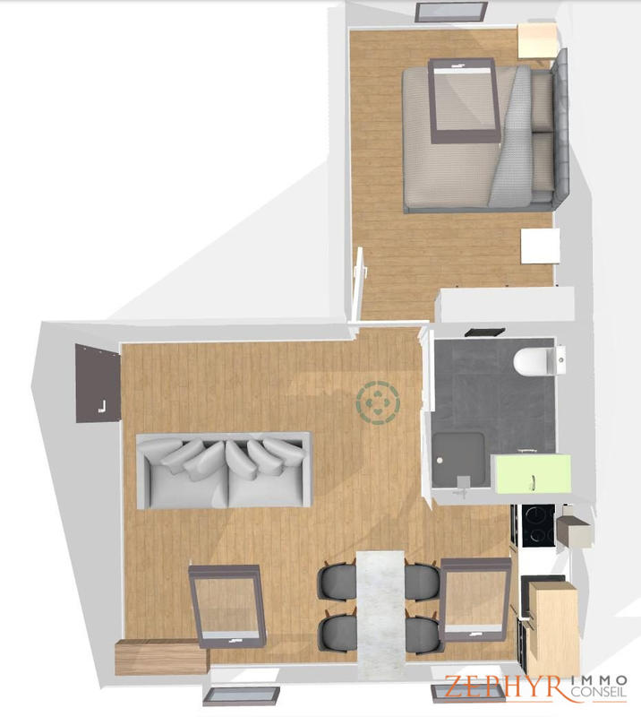 Appartement - 35 m² - 1 pièce