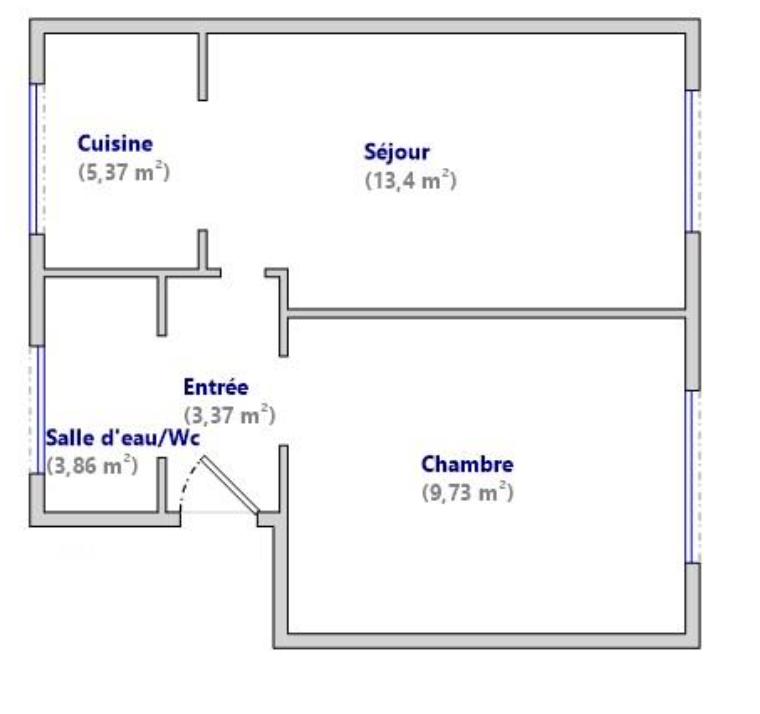 Appartement - 36 m² - 2 pièces