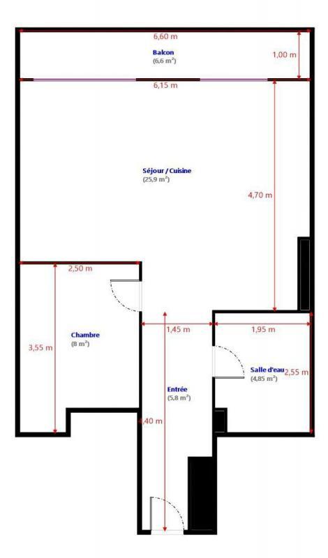 Appartement - 44 m² - 2 pièces