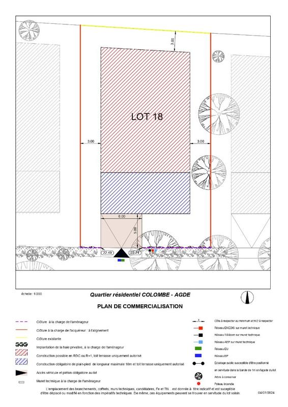 Terrain constructible - 600 m²