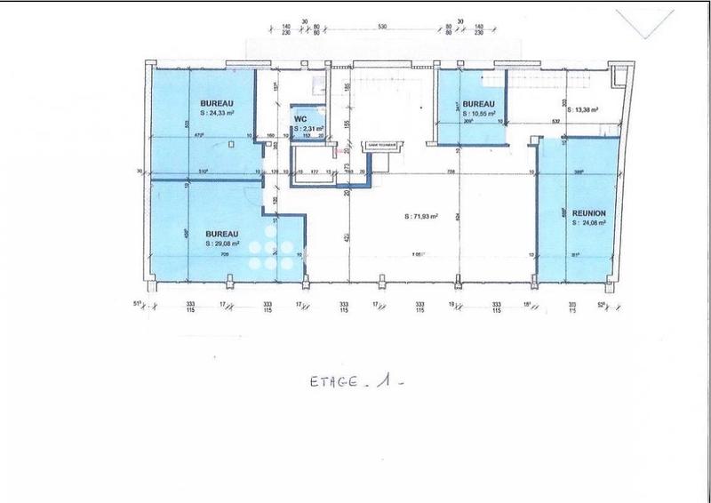 Bureau - 172 m² - 5 pièces