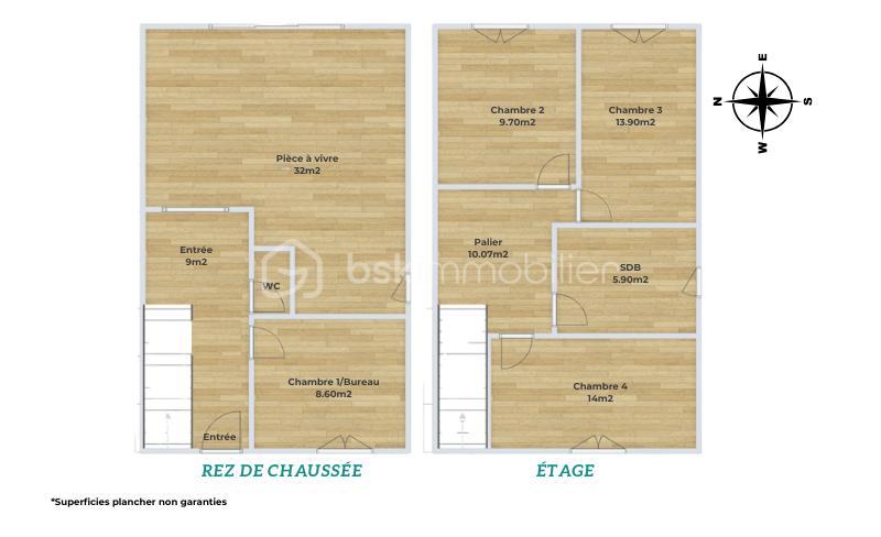 Maison traditionnelle - 103 m² - 5 pièces