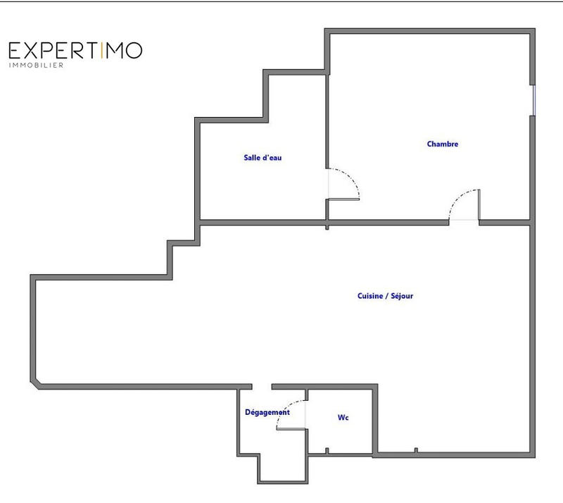 Appartement - 52 m² - 2 pièces