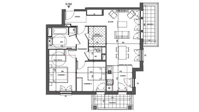 Appartement - 76 m² - 3 pièces