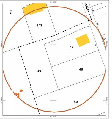 Terrain constructible - 1 287 m²