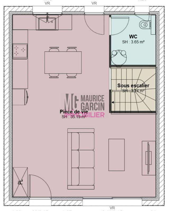 Maison - 80 m² - 4 pièces