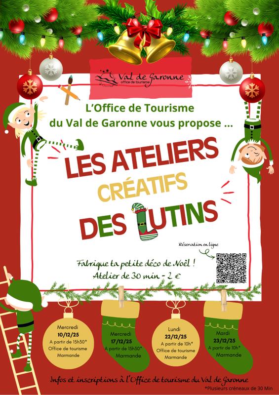 Les ateliers des petits lutins - Fabrique ta petite déco de Noël !