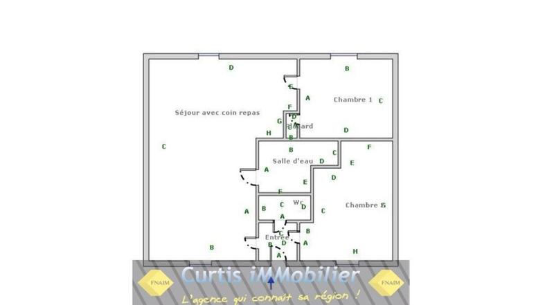 Appartement - 60 m² - 3 pièces