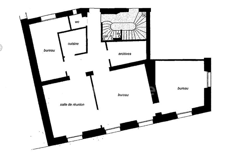 Bureau - 70 m² - 3 pièces