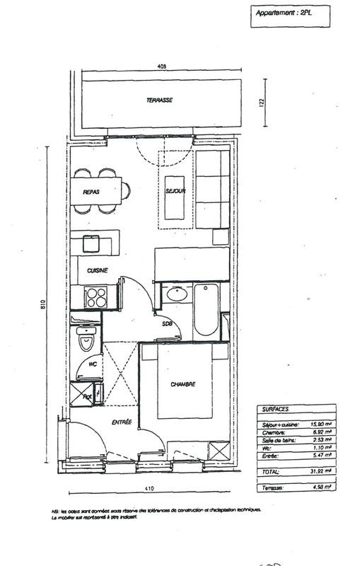 Appartement - 31 m² - 2 pièces