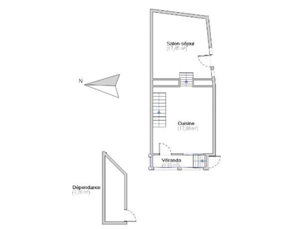 Maison de village - 71 m² - 3 pièces