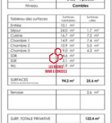 Appartement - 95 m² - 4 pièces