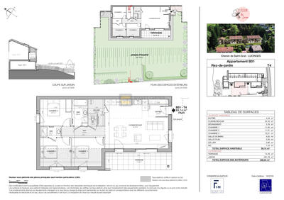Appartement - 89 m² - 4 pièces