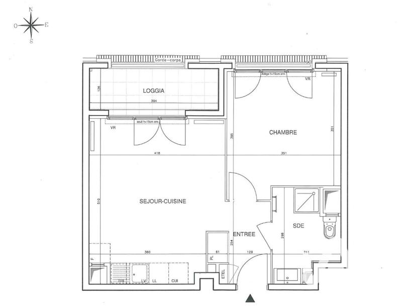 Appartement - 42 m² - 2 pièces