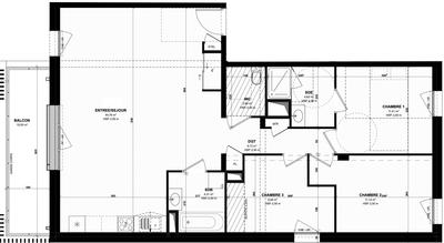 Appartement - 93 m² - 4 pièces