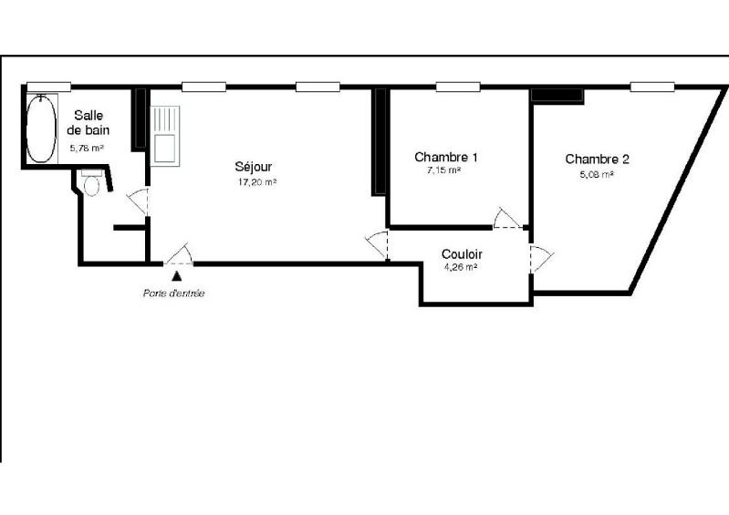 Appartement - 39 m² - 3 pièces