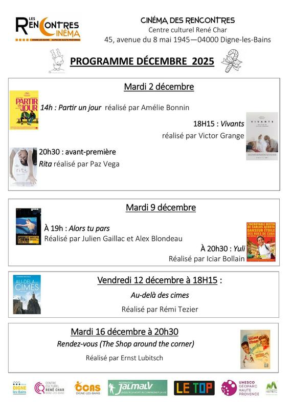 Programme du mois de décembre