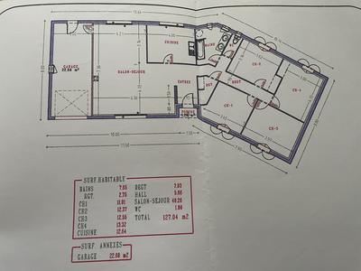 Maison - 127 m² - 5 pièces