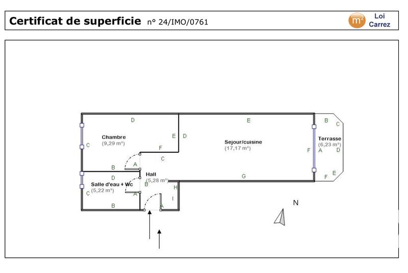 Appartement - 37 m² - 2 pièces