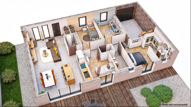 Maison - 105 m² - 6 pièces