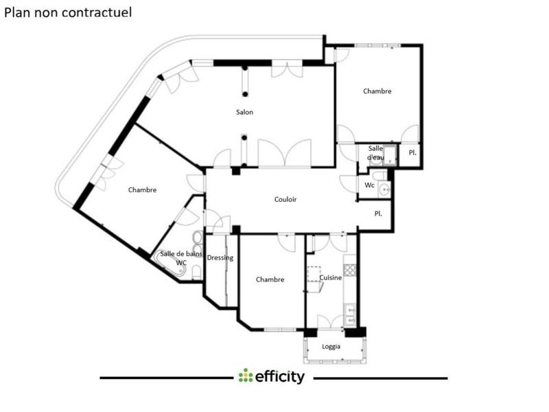 Appartement bourgeois - 133 m² - 5 pièces