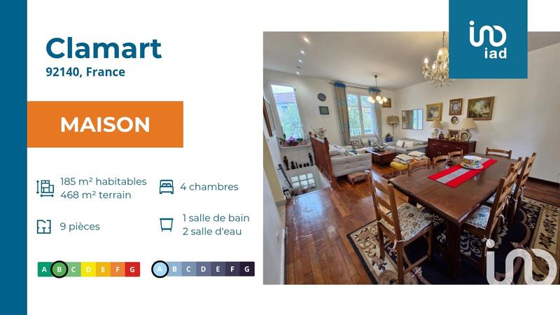 Maison - 184 m² - 9 pièces