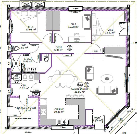 Maison - 100 m² - 4 pièces