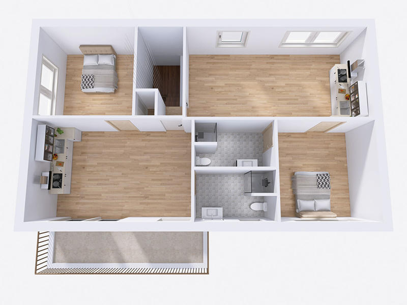 Immeuble - 216 m² - 2 pièces