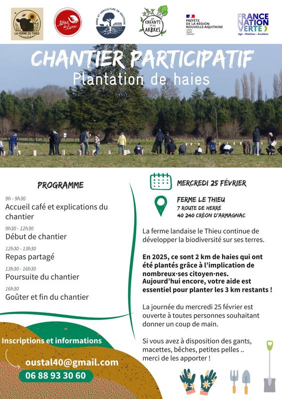Chantier participatif: Plantation de haies
