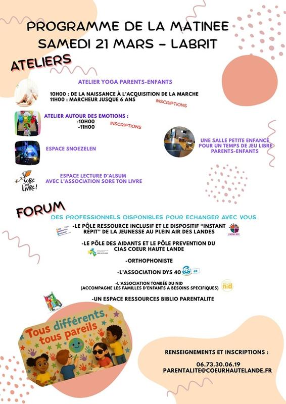 Matinée ressources parents - enfants