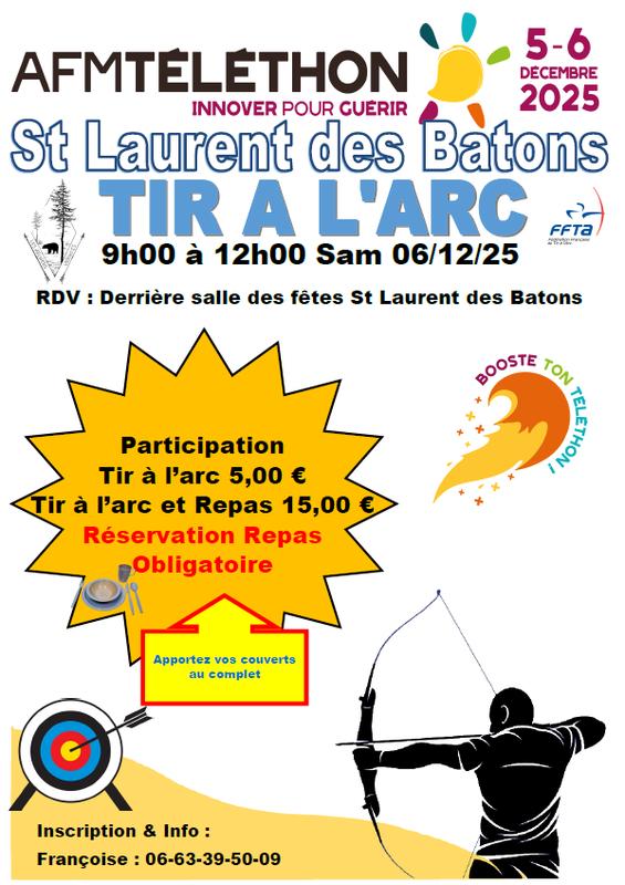 Téléthon : tir à l'arc