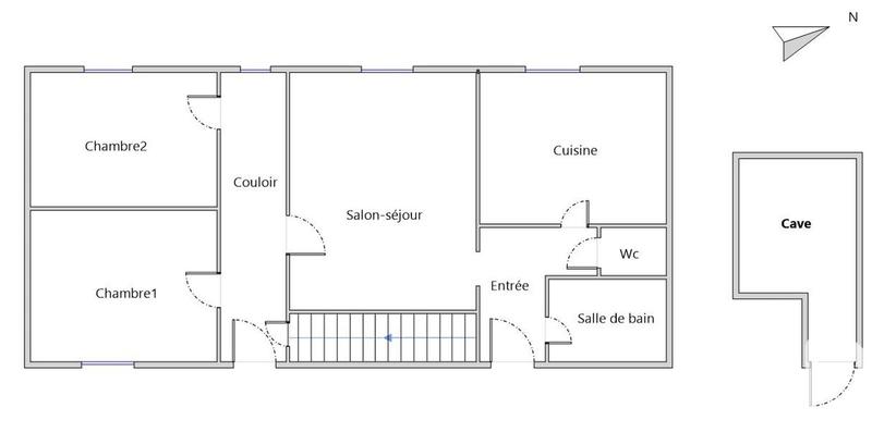 Maison - 68 m² - 3 pièces