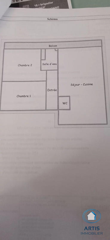 Appartement - 53 m² - 3 pièces