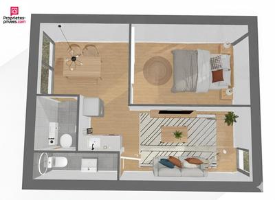 Appartement - 30 m² - 2 pièces