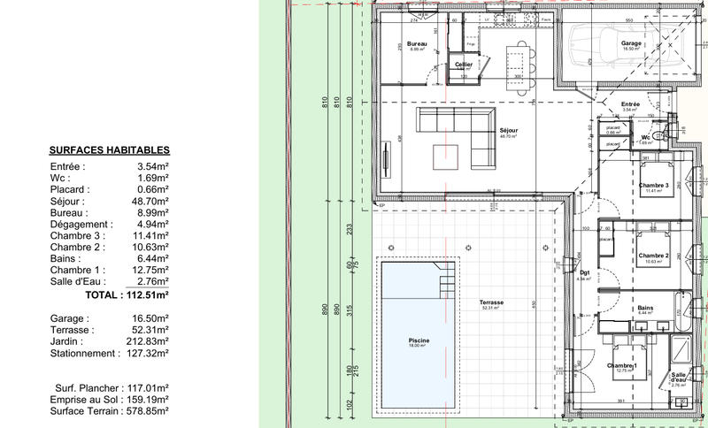 Maison - 112 m² - 6 pièces