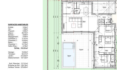 Maison - 112 m² - 6 pièces