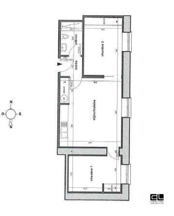 Appartement - 49 m² - 3 pièces